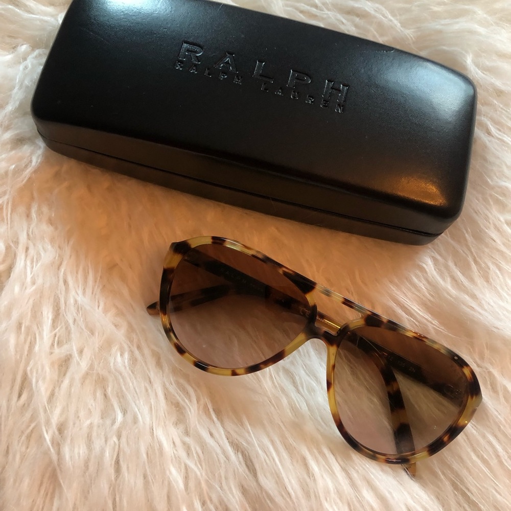 Ralph Lauren sunglasses tortoise aviator style